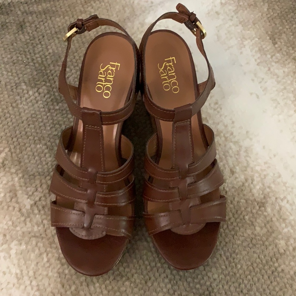 FRANCO SARTO Leather sandals.. NEW